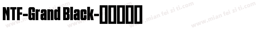 NTF-Grand Black字体转换